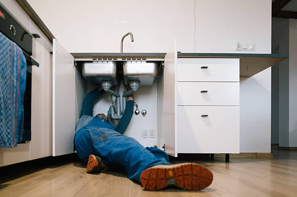 Professional Drain Cleaning technician working in Whiting, IN